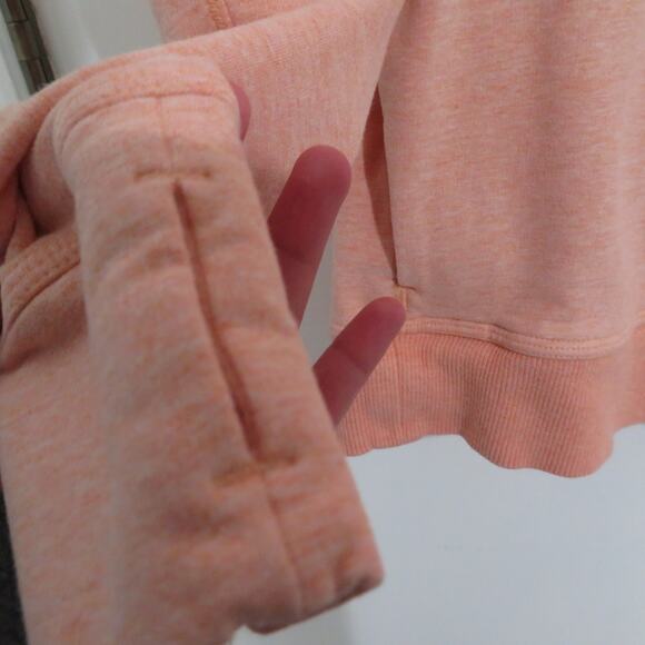 Lululemon Women Sz 8 Blush Peach Stress Less Hoodie Cowl Neck Pullover Sweater - Picture 5 of 8